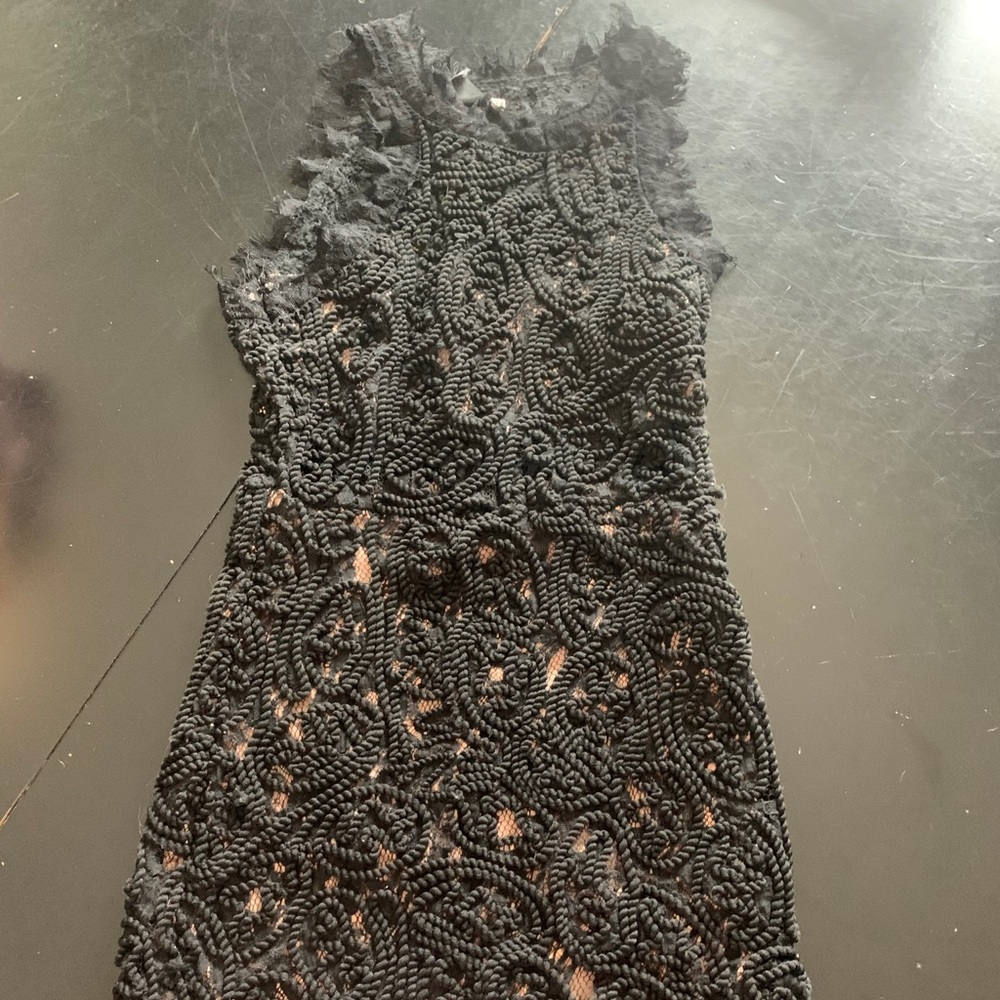 formal black mini dress size S !
